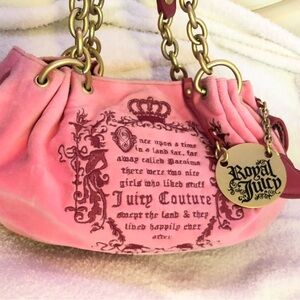 Juicy couture vintage pink hobo bag